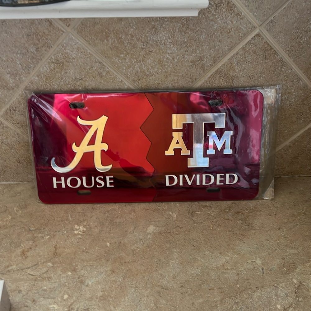University of Alabama and Texas A & M car tag, Official Licensed Collegiate